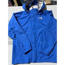 The North Face Blue Kids Waterproof Rain Jacket Hooded Size Medium