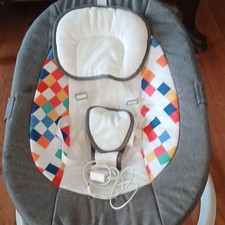 Electronic Baby Bouncer Chair with Music, Vibration, Portable, Gray Multicolor