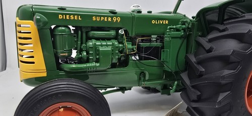 Oliver Super 99 Farm Tractor Franklin Mint 1:12 Scale Incomplete Missing Parts - Picture 5 of 17