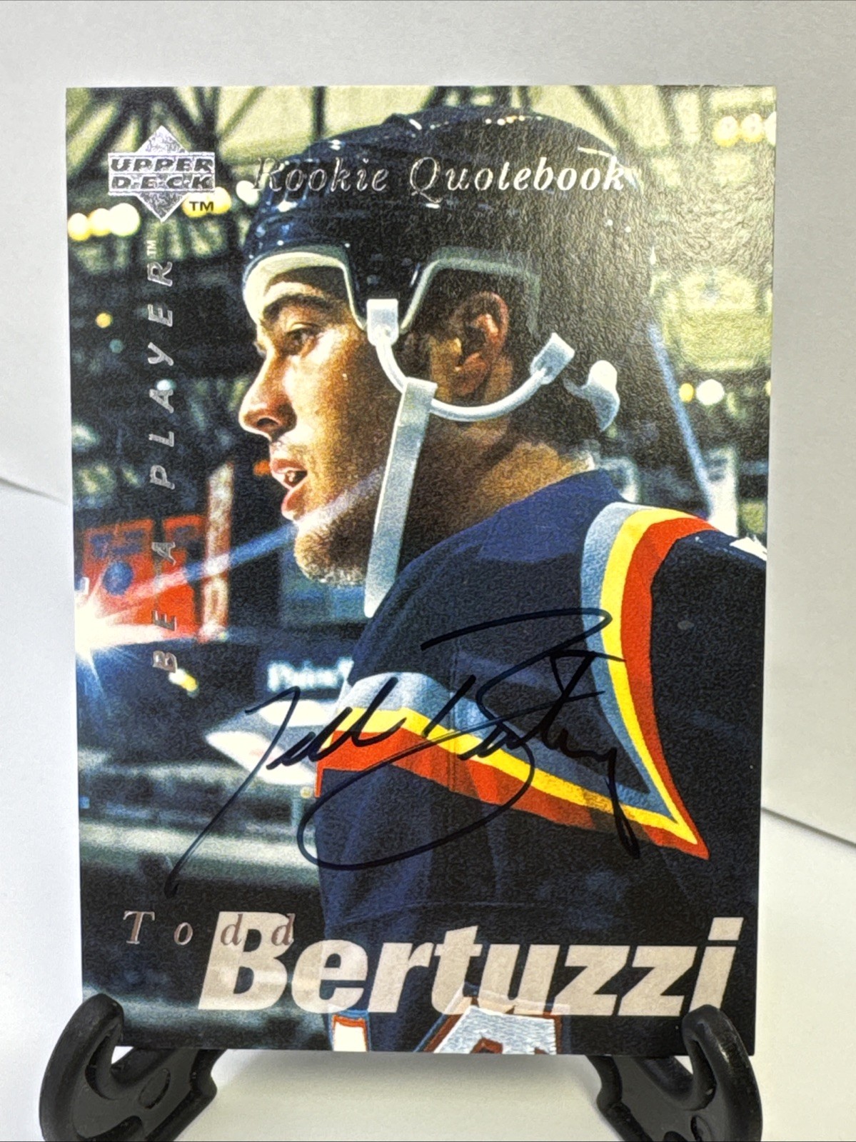 1995-96 Upper Deck Be a Player - Todd Bertuzzi #S168 Autographs (AU, RC)