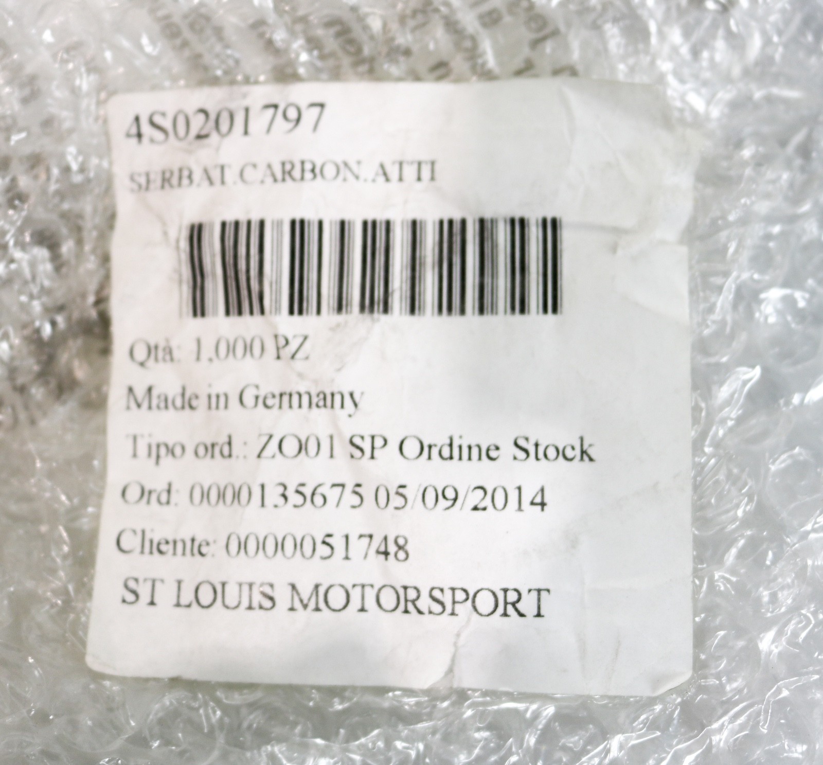 4S0201797 OEM GENUINE LAMBORGHINI HURACAN ACTIVATE CHARCOAL CANISTER