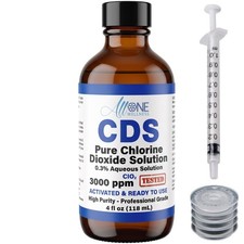CDS Water Purification Solution Ready to use Glass bottle 4 oz  Sealsafe USA