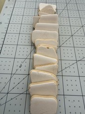 T 535 Genuine Surf Tumbled Tile /White Beach Tile / Sea Glass/Beach Glass/Potter