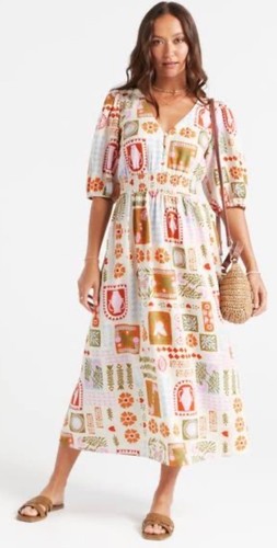 Sportsgirl Postcard Maxi Dress Size 16