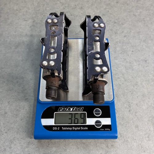 Vintage Sakae/Ringyo SR SP-100 road pedals, alloy cages, 9/16 Cracked Cage - Picture 13 of 13