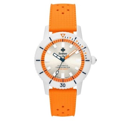 Brand New ZO9591 Zodiac Super Sea Wolf Automatic Compression Ceramic Watch