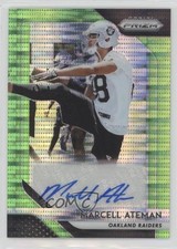2018 Panini Prizm Rookie Neon Green Pulsar Marcell Ateman #RA-MA Auto 2u6