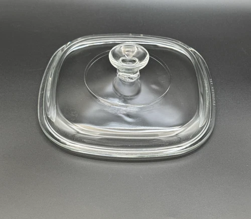 Vintage Pyrex Corning Ware A9C Clear Glass Square Casserole Replacement Lid