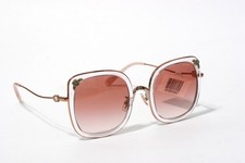 NEW COACH HC 7101B 933113 CLEAR ROSE GOLD AUTHENTIC SUNGLASSES 53-23 E160