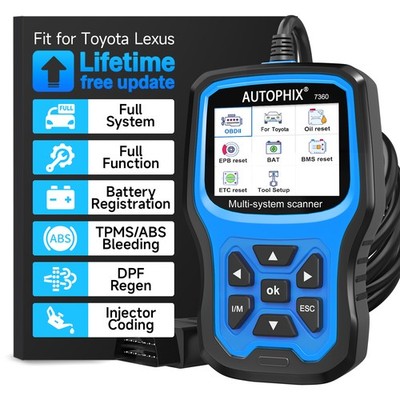 AUTOPHIX 7360 for Toyota Lexus All System OBD2 Scanner Diagnostic Tool SAS TPMS