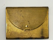 Vintage 50s Coty Gold Envelope Style Powder Compact
