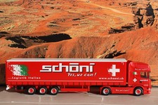 Herpa 901932 Scania R '09 TL Gardinenplanensattelzug "Schöni" - Neu in OVP