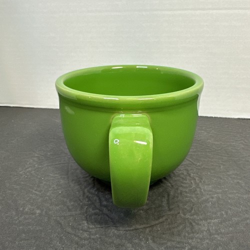 Fiesta Homer Laughlin China Shamrock ☘️ Green Jumbo Coffee Chili Soup Mug USA - Picture 2 of 10