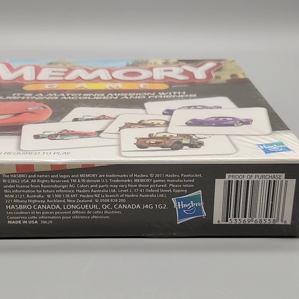 Hasbro Disney Pixar Cars 2 Edition Memory Game Match & Motor Speedway New/Sealed - Image 4 of 4