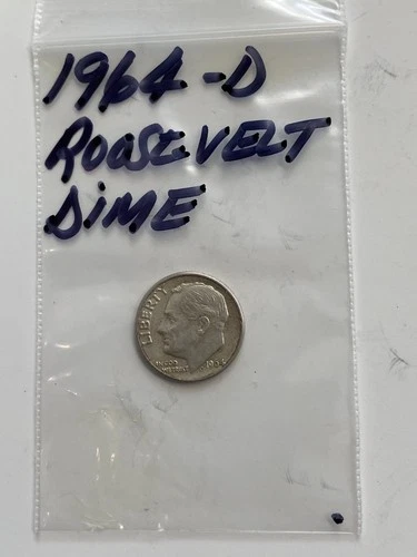 1964-D- Roosevelt Dime .10 - Good Circulated Condition / Silver