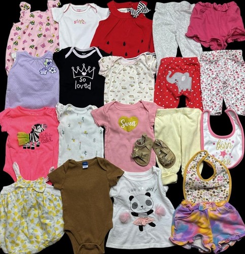 Baby Girl 3 Months 3-6 Months Carter's Summer Shirts Shorts Clothes Outfits Lot