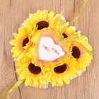  Wedding Ring Cushion Bridal Rings Bearer Pillow Flowers Artificial