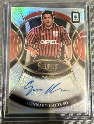 2025-26 Panini Select Serie A Gennaro Gattuso #S-GG Silver Auto AC Milan
