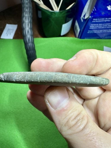 Slate Pendant With Tally Marks And Fringe Kentucky Artifact - Picture 5 of 10