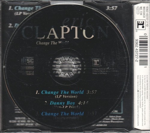 Eric Clapton Change the World CD Germany Reprise 1996 single from the motion - Bild 2 von 2