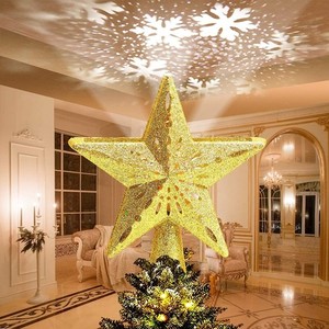 Avoalre Christbaumspitze Projektor Lichtstern für Weihnachtsdeko Schnee