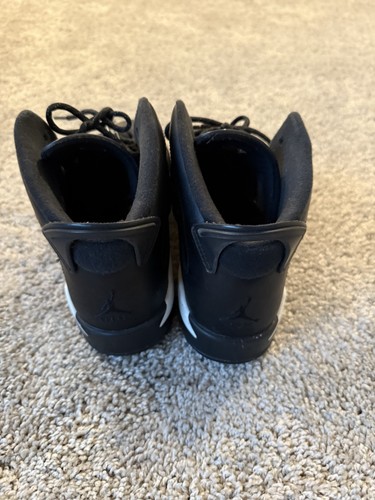 Nike Jordan 2016 Air 6 Retro Black Cat Shoes 384665-020 Size 6Y - Picture 2 of 5