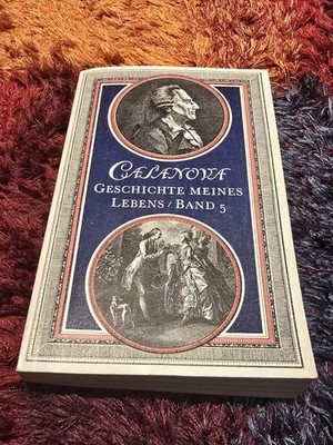 Casanova - Geschichte meines Lebens Band 5 - Taschenbuch Kiepenheuer Verlag DDR