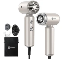 Travel Dual Voltage Hair Dryer with Diffuser Compact Lightweight Blow Dryer