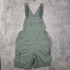 Duluth Trading Heirloom Gardening Short Overalls Womens L Nylon Stretch Bib
