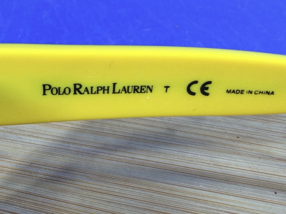 Gafas de sol vintage Polo Ralph Lauren 3049 9001/87 negro amarillo Foto 3 de 4