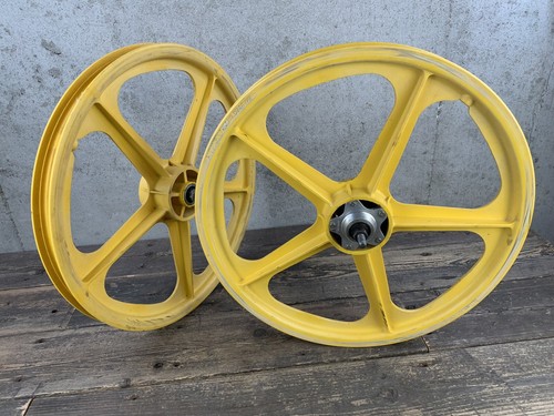 Skyway Tuff Wheel ii 2 Yellow Vintage Old School Bmx Mags 20” - Picture 6 of 13
