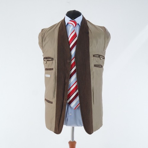 Mens Travel Sport Coat 42S US Size ANGELO LITRICO Striped Cotton Blazer Jacket - Picture 10 of 12