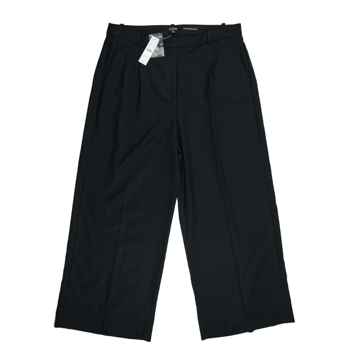 New JCREW Size 10 HEMMED Wide-Leg Essential Pant in City New JCREW Size 10 HEMMED Wide-Leg Essential Pant in City