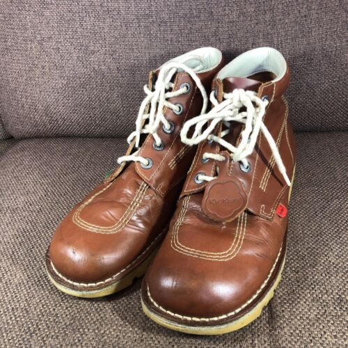 Kickers Kick OKMHBO Mens Leather Chukka Boots, Brown - Size 11 Uk 46 Eu - Picture 2 of 21
