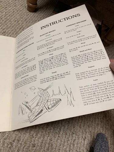 Vintage 1980 Watermill Press Build and Learn Spaceships 3 Action Models NEW - Foto 11 di 11