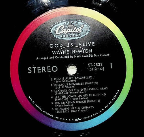 1968 Wayne Newton God Is Alive Gospel Vinyl LP Record - Picture 4 of 4