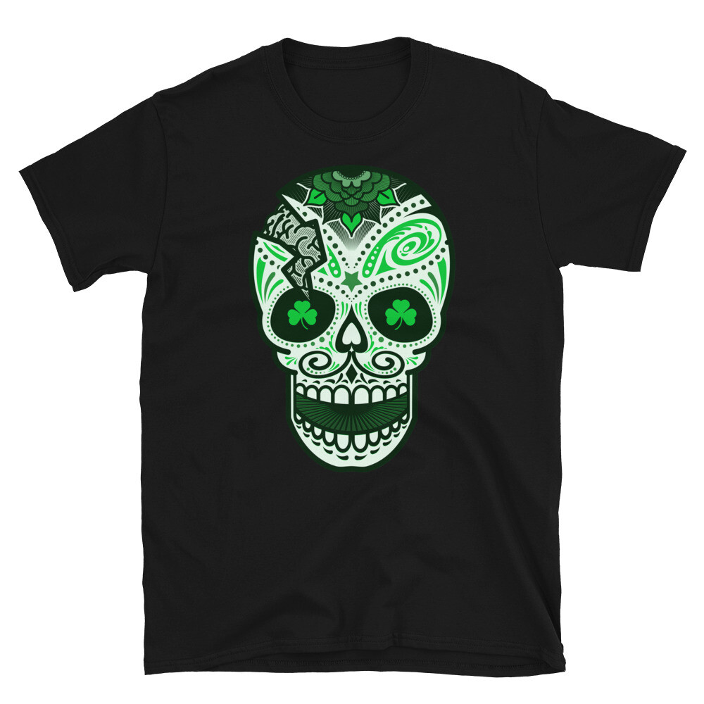 Sugar Skull St Patrick's Day Shirt Irish Day Of The Dead T-Shirt Sugar Skull St Patrick's Day Shirt Irish Day Of The Dead T-Shirt