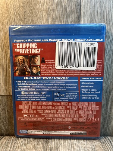 Hanna Blu-Ray Brand New Sealed Saoirse Ronan Eric Bana Cate Blanchett - Picture 2 of 3