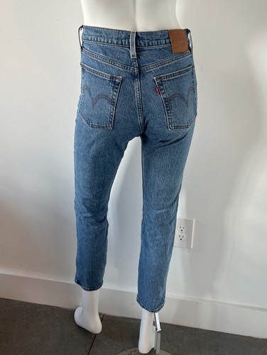 Jeans ajustados Levi's Wedgie Icon tiro alto azul talla 26 - Imagen 3 de 6