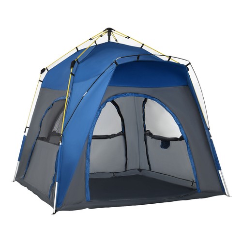 Automatic Camping Tent 4 Person Pop Up Backpacking Dome Shelter Portable