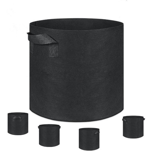 5 Pcs Pflanztaschen Aus Filz Anbau Gartentopf Pflanzenwachstumsbeutel - Bild 3 von 11
