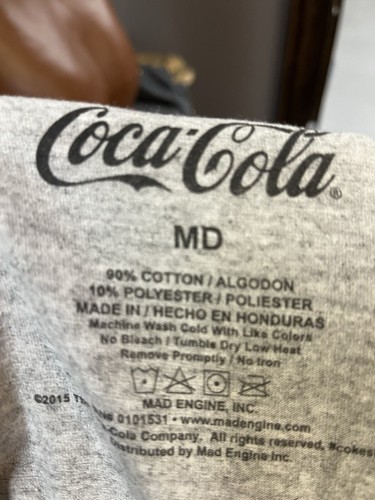 Drink Coca-Cola Refreshing and Delicious Atlanta New Juniors Gray Medium T-shirt - Picture 12 of 16