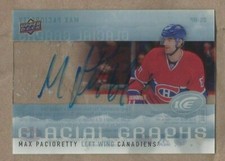 2014 Glacial Graphs autographed hockey card Max Pacioretty, Montreal Canadiens