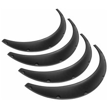 4Pcs 3.5"/89mm Flexible Car Fender Flares Body Wheel Arches Mudguards Universal