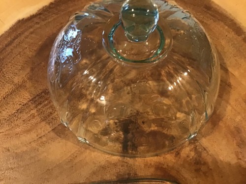 Federal MADRID Covered Butter DISH Depression Glass Lid MINT - Picture 5 of 6