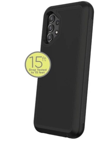 ONN Samsung Galaxy A13LTE Rugged Phone Case 15' Drop Protection NEW In Box Black - Picture 2 of 2