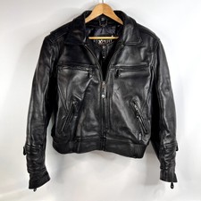 Xpert Performance Womens Motorcycle Jacket Xxl Black Leather Thinsulate Safety