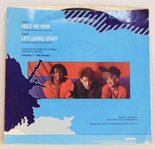 Thompson Twins – Hold Me Now - 1984 Arista AS1-9164 7" 45 + Pic Sleeve - EX - Picture 2 of 5