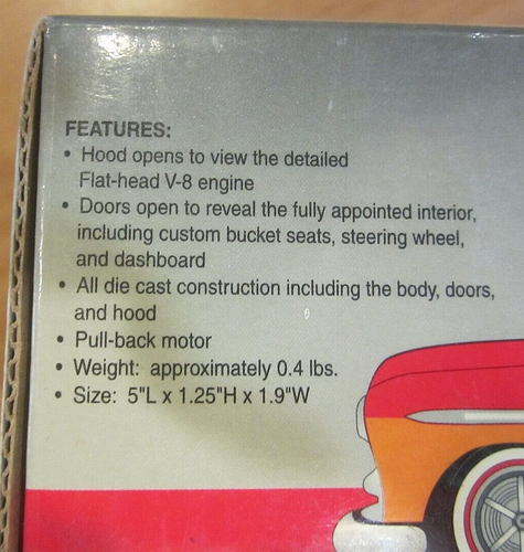 Snap-On 1949 Ford Street Rod Die Cast Hot Rod, 1:38 Scale in Original Box - Imagen 8 de 9