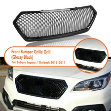 Front Bumper Grille Grill Mesh For Subaru Legacy Outback 2015-2017 Glossy Black Front Bumper Grille Grill Mesh For Subaru Legacy Outback 2015-2017 Glossy Black